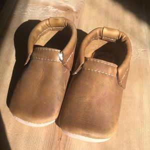Minimoc toddler leather barefoot shoes